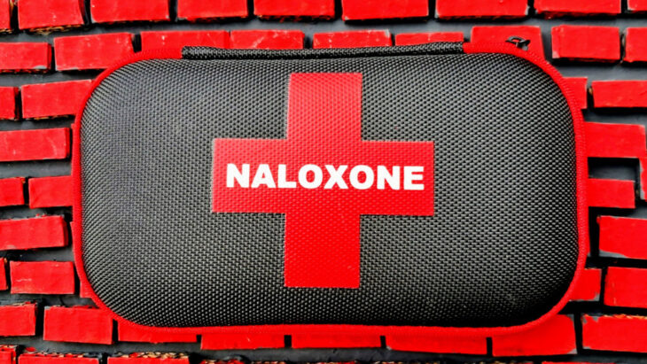 A naloxone kit, which is essential to many harm reduction efforts and programs