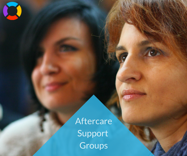 Support groups are a beneficial form of aftercare. 