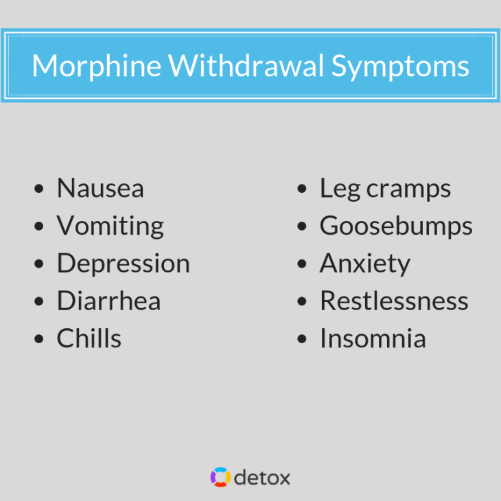 Get help with morphine withdrawal symptoms at every stage by getting detox treatment today!