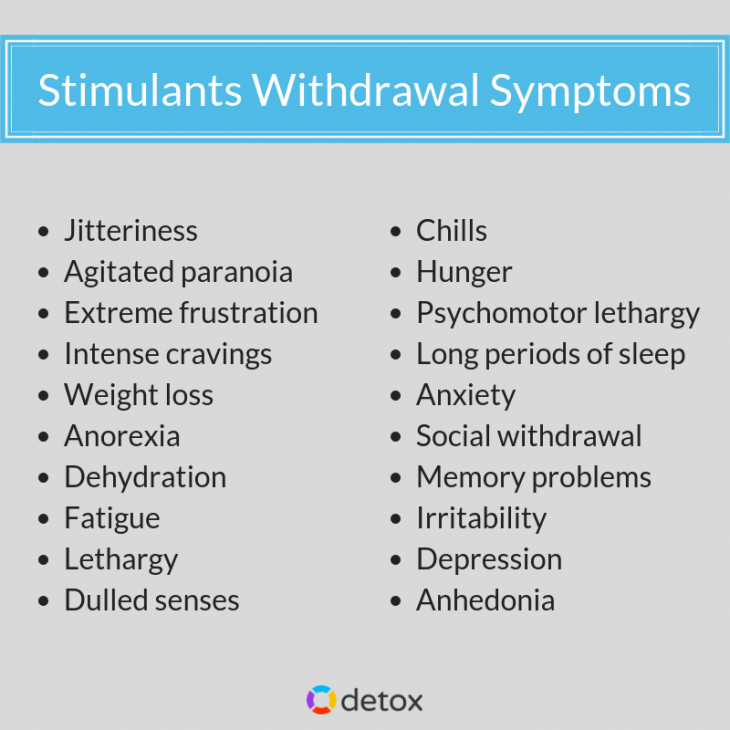 Detox treatment can help you overcome stimulants withdrawal symptoms!
