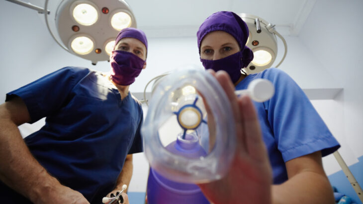 Point of View of doctors administering anesthesia to a patient. Learn more about rapid drug detox here.