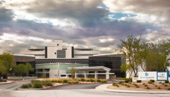 Exterior view of Banner Thunderbird Medical Center main entrance with facility signage, landscaped grounds, and modern architectural facade